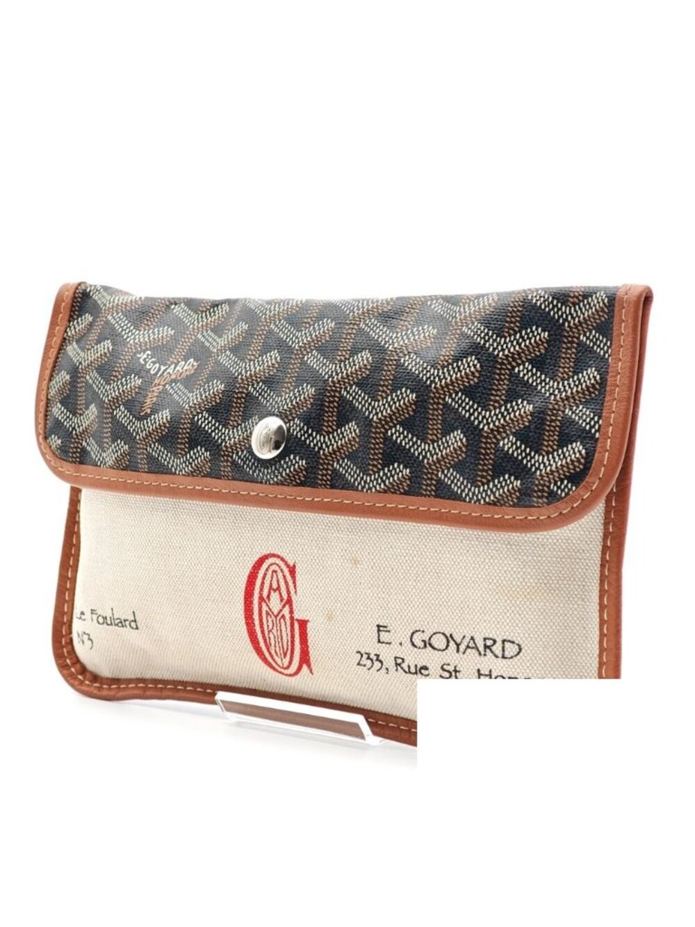 Goyard Canvas Clutch